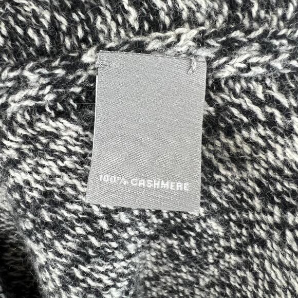 Neiman Marcus Gray Sweater Cashmere Scoop Neck Marled Knit Fleece Size Medium M - Picture 8 of 11